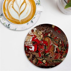 Christmas Art 01 UV Print Round Tile Coaster