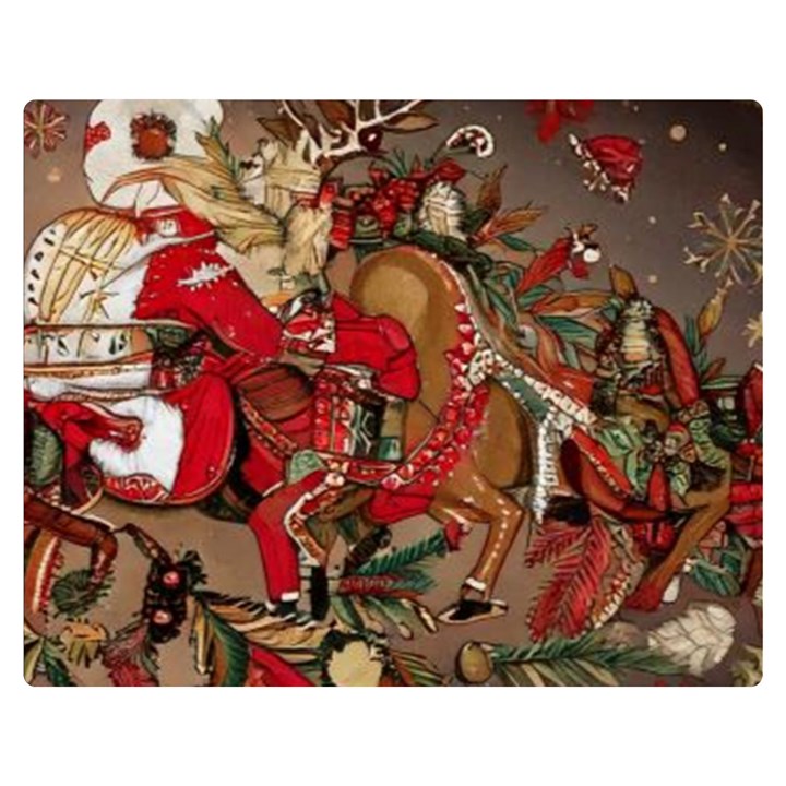 Christmas Art 01 Premium Plush Fleece Blanket (Medium)