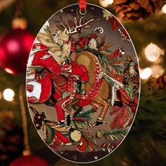 Christmas Art 01 UV Print Acrylic Ornament Oval