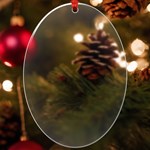 Christmas Art 01 UV Print Acrylic Ornament Oval Front