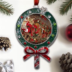 Christmas Art 01 Metal X Mas Lollipop with Crystal Ornament