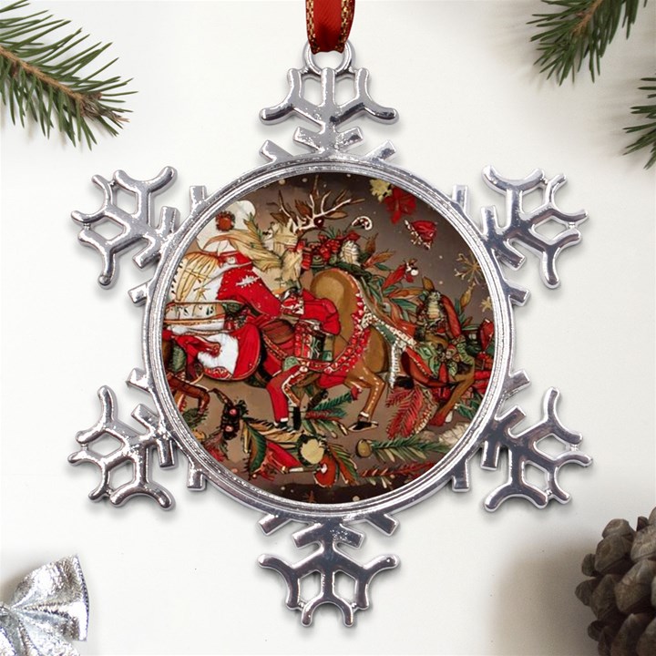 Christmas Art 01 Metal Large Snowflake Ornament