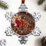 Christmas Art 01 Metal Small Snowflake Ornament Front