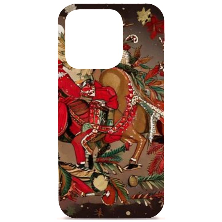 Christmas Art 01 iPhone 15 Pro Black UV Print PC Hardshell Case