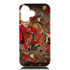 Christmas Art 01 iPhone 16 Black UV Print PC Hardshell Case