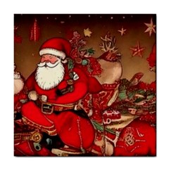 Christmas Art Tile Coaster by myclothy