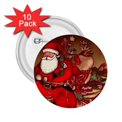 Christmas Art 2 25  Buttons (10 Pack) 