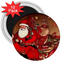 Christmas Art 3  Magnets (10 Pack) 