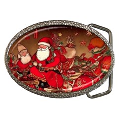 Christmas Art Belt Buckles