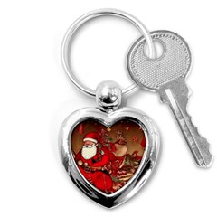 Christmas Art Key Chain (heart)