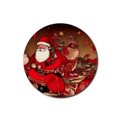 Christmas Art Rubber Coaster (round) by myclothy