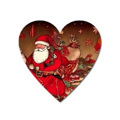 Christmas Art Heart Magnet