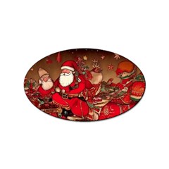 Christmas Art Sticker Oval (10 Pack)