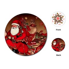 Christmas Art Playing Cards Single Design (round) by myclothy