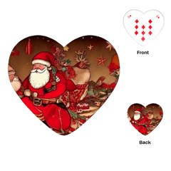 Christmas Art Playing Cards Single Design (heart)