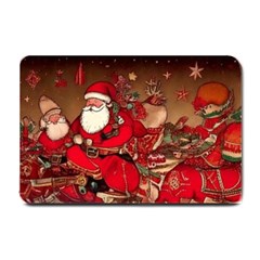 Christmas Art Small Doormat by myclothy