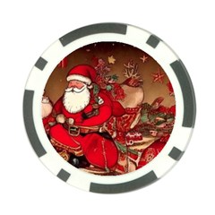 Christmas Art Poker Chip Card Guard