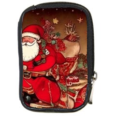 Christmas Art Compact Camera Leather Case by myclothy