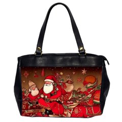 Christmas Art Oversize Office Handbag (2 Sides)