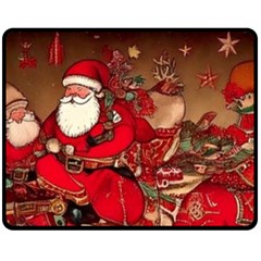 Christmas Art Fleece Blanket (medium)