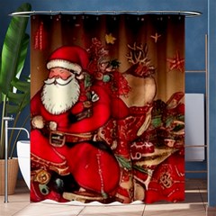 Christmas Art Shower Curtain 60  X 72  (medium)  by myclothy