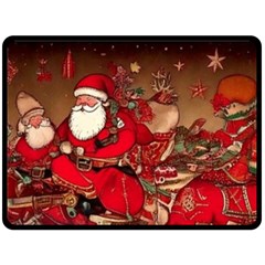 Christmas Art Two Sides Fleece Blanket (large)