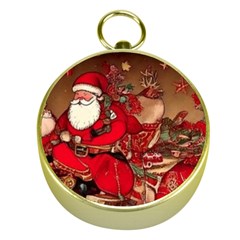 Christmas Art Gold Compasses