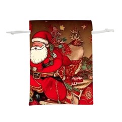 Christmas Art Lightweight Drawstring Pouch (l)