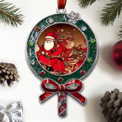 Christmas Art Metal X mas Lollipop With Crystal Ornament by myclothy