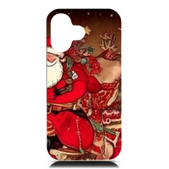 Christmas Art Iphone 16 Black Uv Print Pc Hardshell Case by myclothy