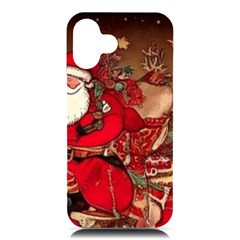 Christmas Art Iphone 16 Plus Black Uv Print Pc Hardshell Case by myclothy