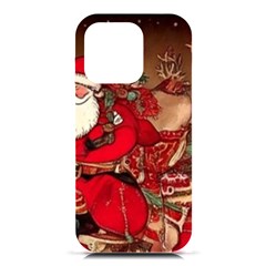 Christmas Art Iphone 16 Pro Black Uv Print Pc Hardshell Case by myclothy