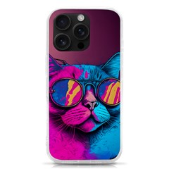 Cute Pop Art Cat Iphone 16 Pro Tpu Uv Print Case