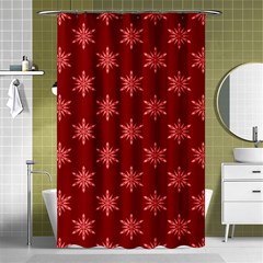 Illustrations Red Abstract Pattern Seamless Texture Shower Curtain 48  X 72  (small) 