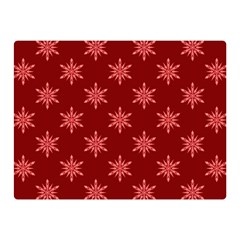 Illustrations Red Abstract Pattern Seamless Texture Two Sides Premium Plush Fleece Blanket (mini)