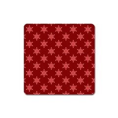 Illustrations Red Abstract Pattern Seamless Texture Square Magnet