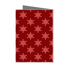 Illustrations Red Abstract Pattern Seamless Texture Mini Greeting Cards (pkg Of 8)