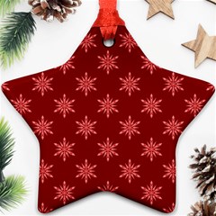 Illustrations Red Abstract Pattern Seamless Texture Star Ornament (two Sides)