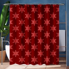 Illustrations Red Abstract Pattern Seamless Texture Shower Curtain 60  X 72  (medium) 