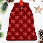 Illustrations Red Abstract Pattern Seamless Texture Bell Ornament (Two Sides) Front