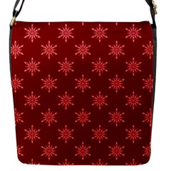 Illustrations Red Abstract Pattern Seamless Texture Flap Closure Messenger Bag (s)