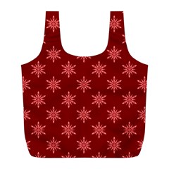 Illustrations Red Abstract Pattern Seamless Texture Full Print Recycle Bag (l)