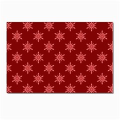 Illustrations Red Abstract Pattern Seamless Texture Postcards 5  X 7  (pkg Of 10)