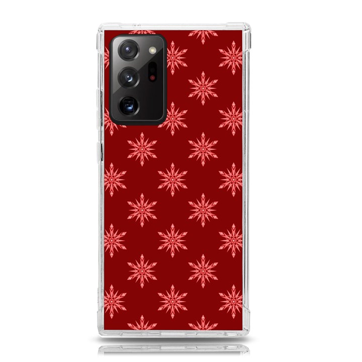 Illustrations Red Abstract Pattern Seamless Texture Samsung Galaxy Note 20 Ultra TPU UV Case