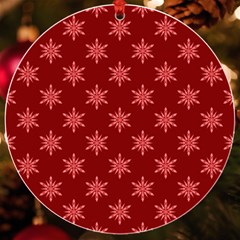 Illustrations Red Abstract Pattern Seamless Texture Uv Print Acrylic Ornament Round