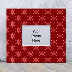 Illustrations Red Abstract Pattern Seamless Texture White Wall Photo Frame 5  X 7 