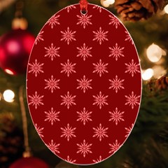 Illustrations Red Abstract Pattern Seamless Texture Uv Print Acrylic Ornament Oval