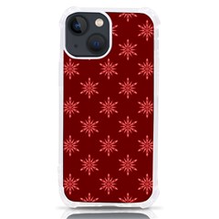 Illustrations Red Abstract Pattern Seamless Texture Iphone 13 Mini Tpu Uv Print Case