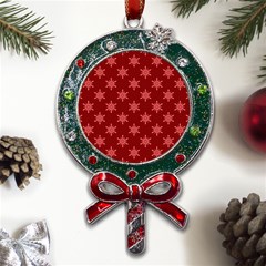 Illustrations Red Abstract Pattern Seamless Texture Metal X mas Lollipop With Crystal Ornament