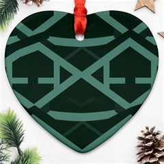 Geometric Design 01 Ornament (heart) by myclothy